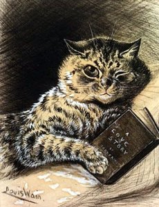 louis-wain-cat-reading-book