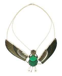 Rosita Bonita Winged Scarab Necklace
